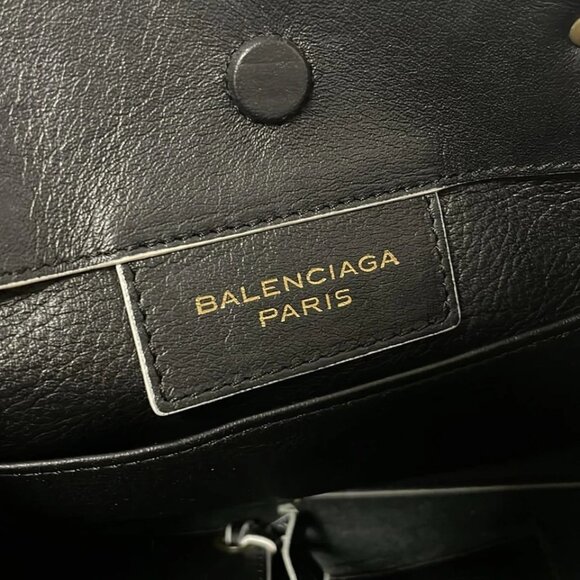 BALENCIAGA Papier Mini 305572 Black Leather - Tote Bag 596-053125 - Picture 9 of 9
